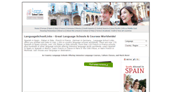 Desktop Screenshot of languageschoollinks.com